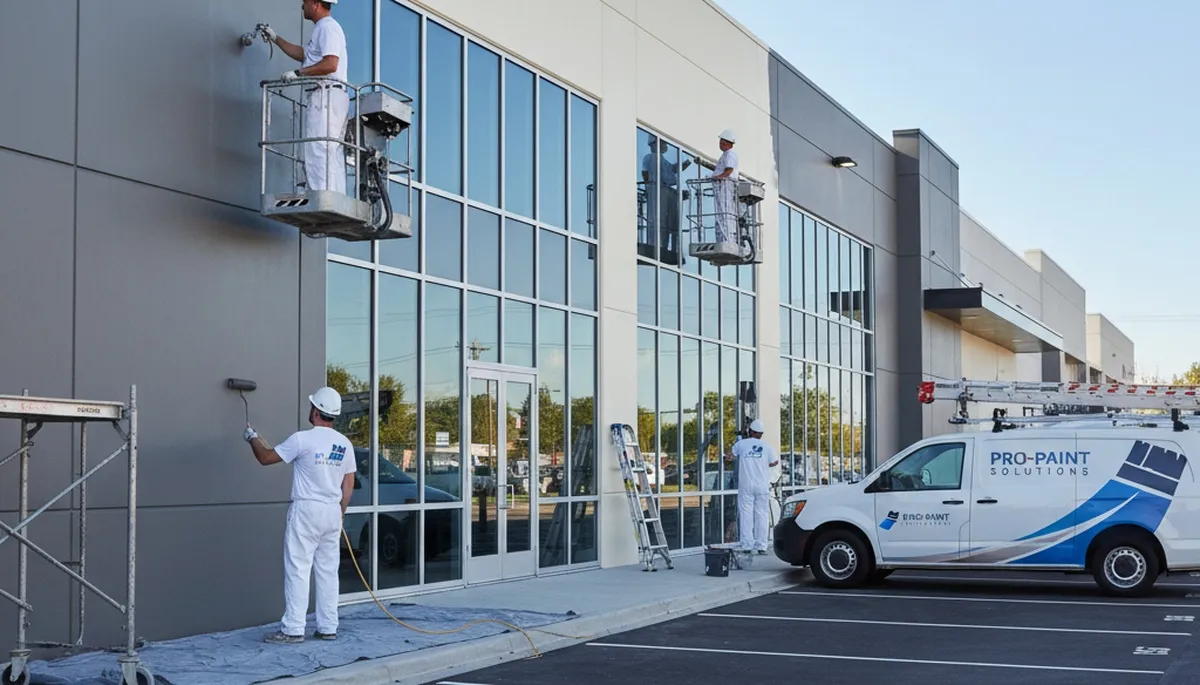 Professional commercial painters applying durable exterior coatings in New Orleans, LA