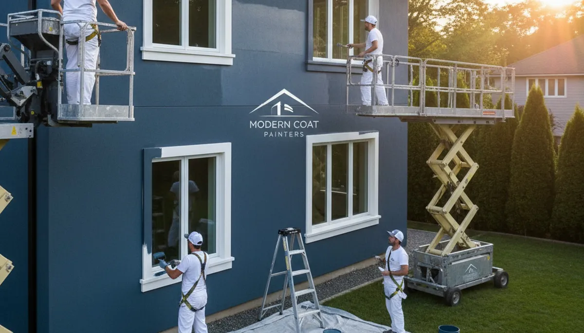 Professional exterior house painters in New Orleans LA applying durable coastal paint finish