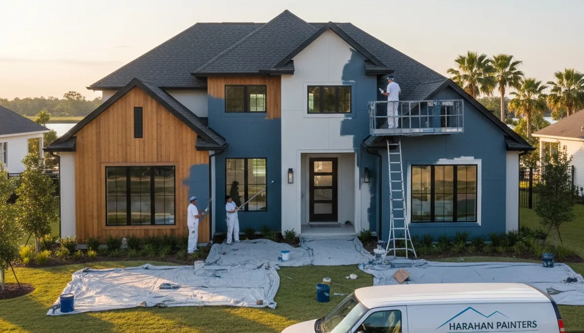 House painting contractor in New Orleans, LA providing professional interior and exterior painting services