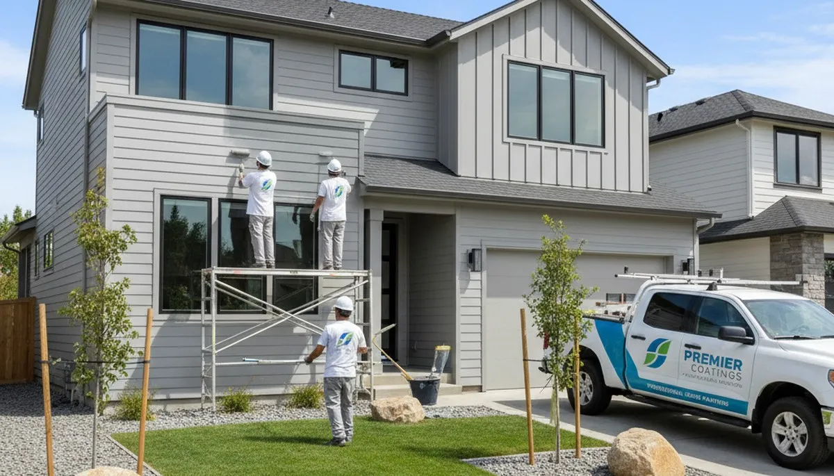 Professional siding painting on a New Orleans LA home by expert local house painters